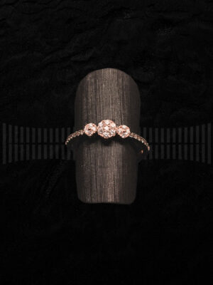 Sortija de Oro Rosa con Diamantes