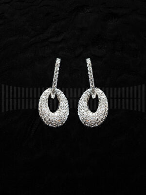 Pendientes de Oro Blanco con Diamantes