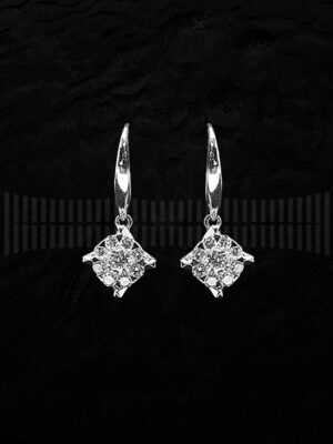 Pendientes de Oro Blanco con Diamantes