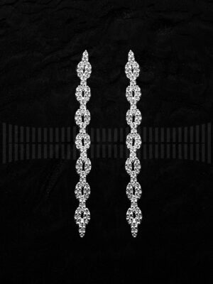 Pendientes de Oro Blanco con Diamantes