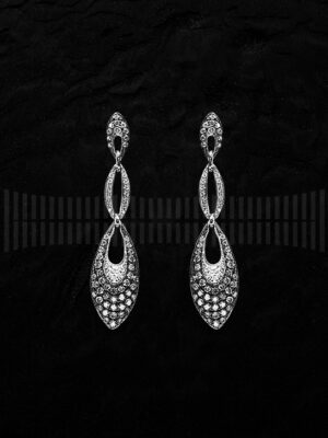 Pendientes de Oro Blanco con Diamantes