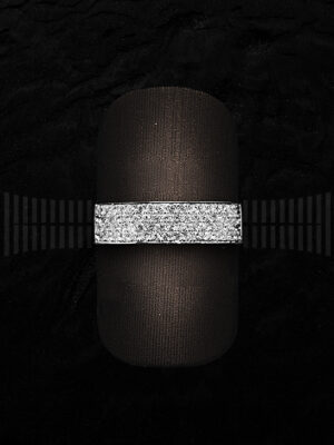 Sortija de Oro Blanco con Diamantes