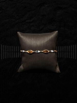 Pulsera de Oro Blanco y Oro Amarillo