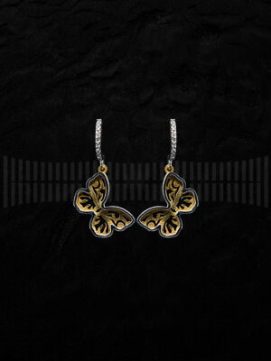 Pendientes de Oro Blanco y Oro Amarillo