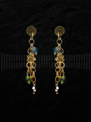 Pendientes de Oro Amarillo con Circonita