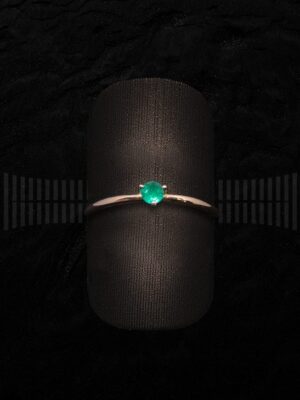 Sortija Oro Amarillo Esmeralda