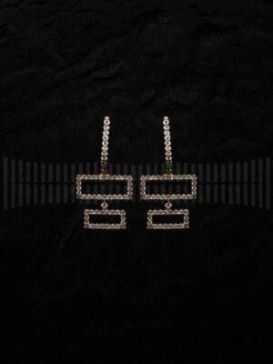 Pendientes Oro Rosa y Brillantes