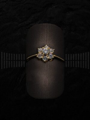 Sortija Roseta Oro Circonitas