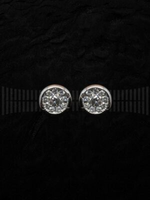 Roseta brillantes Oro Blanco