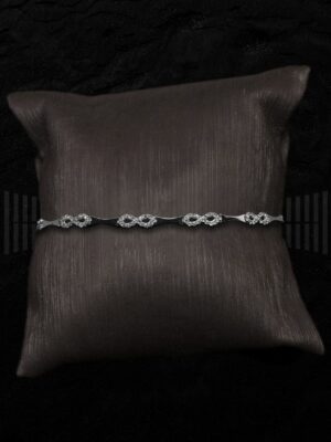 SSF 682-00021 PULSERA ORO BLANCO CIRCONITAS-detalle