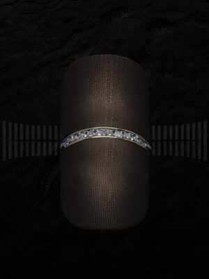 Sortija Quintillo Brillantes y Cuarzo Rosa