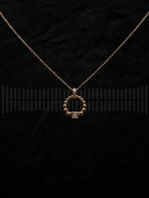 Gargantilla Oro Rosa y Brillantes