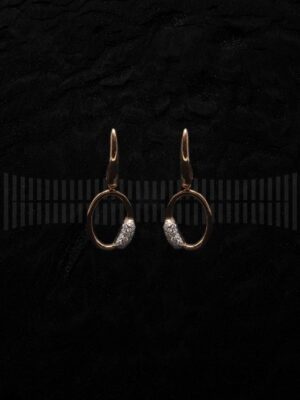 Pendientes Oro Rosa y Brillantes