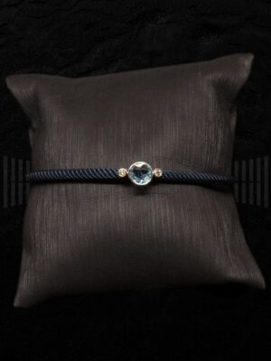 VAR V-2994PUT_PULSERA ACERO FRENTE ORO BLANCO BRILLANTE Y AGUAMARINA-detalle