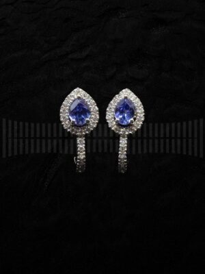 Pendientes Roseta Tanzania y Diamantes