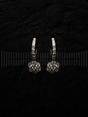 Pendientes de Oro Blanco con Brillantes