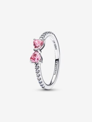 Anillo Lazo Rosa Brillante