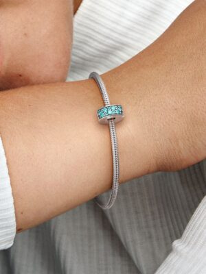 Charm de Clip Pavé Verdeazulado