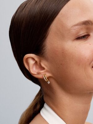 Pendientes de Aro Corazón Colgante