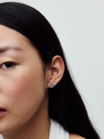 Pendientes de Botón Herbario Brillante