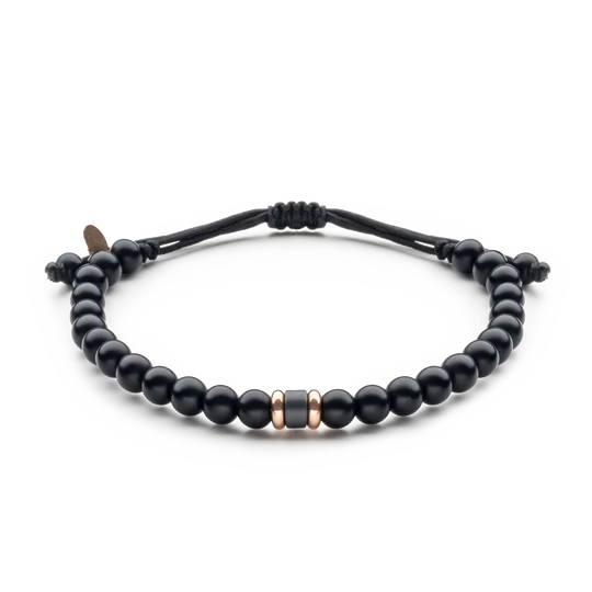 Colección Wolf Small Bracelets, Onix Y Hermantite, Cuencas Pequeñas