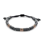 Colección Wolf Small, Bracelets, Hematite, Cuencas Pequeñas