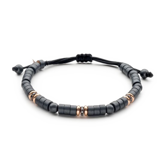 Colección Wolf Small, Bracelets, Hematite, Cuencas Pequeñas