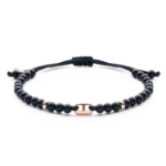 Colección Wolf Macramé Bracelets, Onix, Cuencas Pequeñas