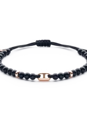 Colección Wolf Macramé Bracelets, Onix, Cuencas Pequeñas