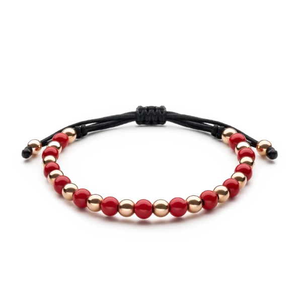 Colección Wolf Small bracelets, P de coral, cuencas pequeñas