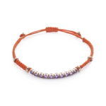 Colección Wolf Macramé Bracelets, Amatista, Macramé