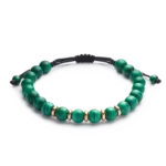 Colección Wolf Small Bracelets, Malaquita, Cuencas Pequeñas