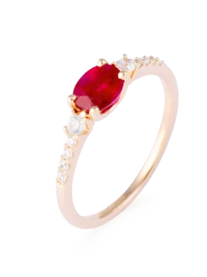 Colección Classic, Diamante 0.15 Ct, Rubi, Solitario