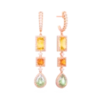 Colección Iconic, Diamante 1.04 Ct, Citrino Y Prasiolita, Colgantes