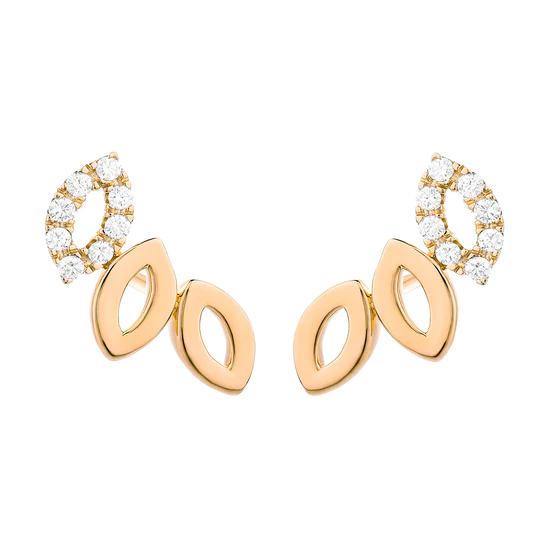 Colección Leaves And Crossed, Diamante 0.36 Ct, Trepadoras