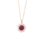 Colección Princess, Diamante 0.17 Ct, Rubi, Botón