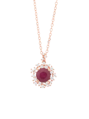 Colección Princess, Diamante 0.17 Ct, Rubi, Botón