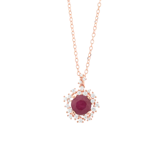 Colección Princess, Diamante 0.17 Ct, Rubi, Botón