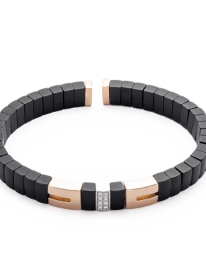 Colección Titanium Soul, Diamante 0.10 Ct, Onix, Titanio