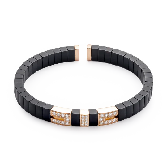 Colección Titanium Soul, Diamante 0.48 Ct, Onix, Titanio