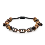 Colección Wolf Big Bracelets, Ojo De Tigre, Cuencas Grandes