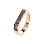 Colección Wolf Men Rings & Surf, Diamante Brown 0.48 Ct, Sellos