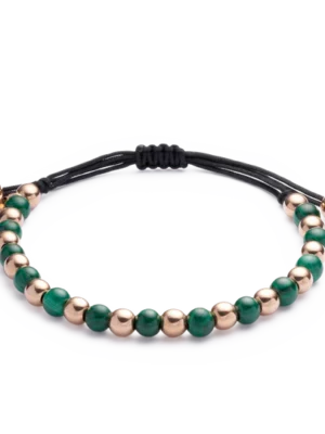 Colección Wolf Small Bracelets, Malaquita, Cuencas Pequeñas