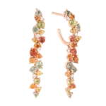 Colección Sunset, Diamante 0.11 Ct, Zafiro Y Peridoto, Colgantes