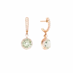 Colección Sunset, Diamante 0.64 Ct, Prasiolita, Colgantes