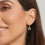 Colección Sunset, Diamante 0.67 ct, cuarzo fume, colgantes