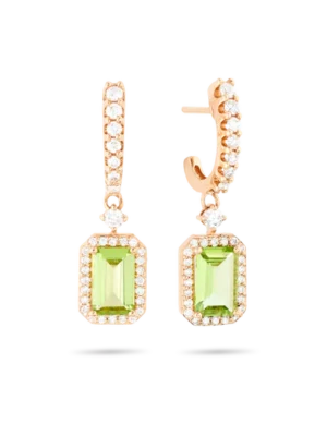 Colección Sunset, Diamante 0.61 Ct, Peridoto, Colgantes