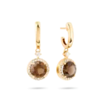 Colección Sunset, Diamante 0.35 Ct, Cuarzo Fume, Diseñador