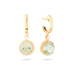 Colección Sunset, Diamante 0.35 ct, prasiolita, diseñador