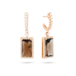 Colección Iconic, Diamante 0.76 Ct, Cuarzo Fume, Colgantes